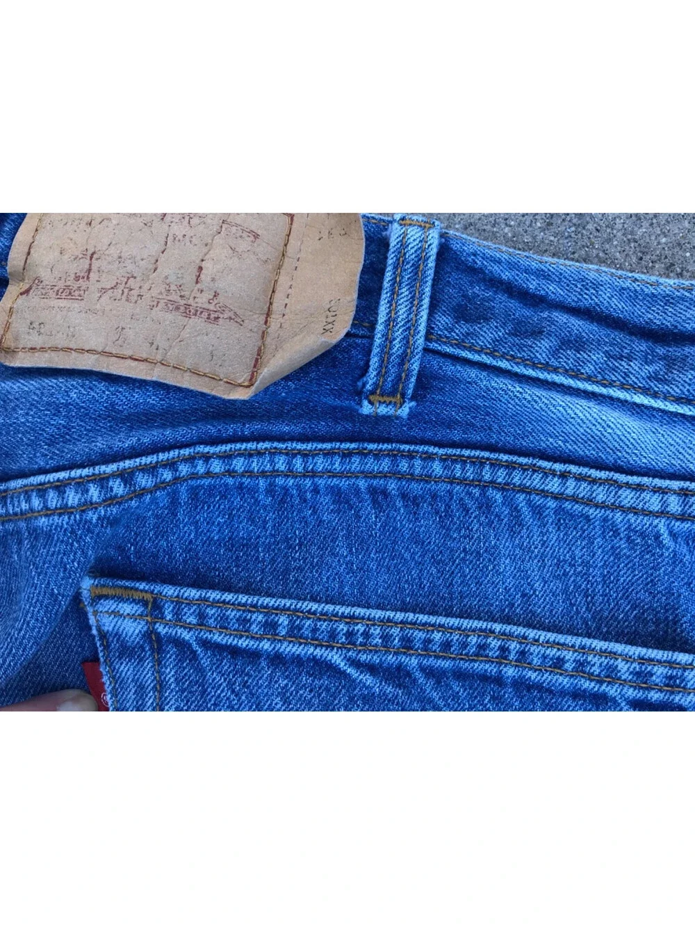 Vintage Levis XX  USA Made Blue Jeans Mens Denim 42x31 Red Tab 100% Cotton